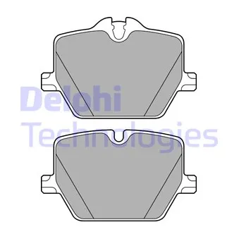 DELPHI LP3604 - Jeu de 4 plaquettes de frein arrière