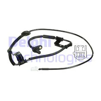 Capteur, vitesse de roue DELPHI SS20534 pour KIA CARENS 2.0 CRDi 115 - 115cv