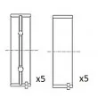 Coussinet de vilebrequin FAI AutoParts [BM1001-STD]