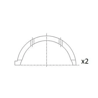 Rondelle d'écartement, vilebrequin FAI AutoParts OEM 12280ES60A