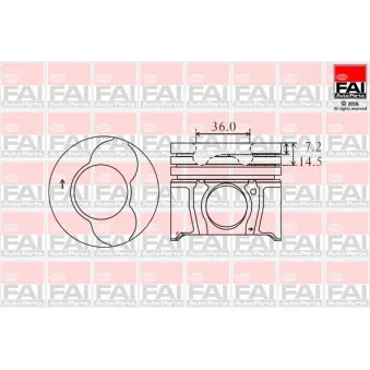 FAI AutoParts PK3-000 - Piston