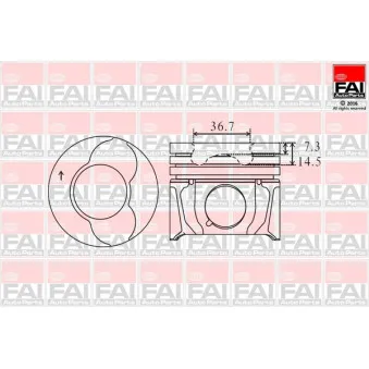 FAI AutoParts PK4-000 - Piston