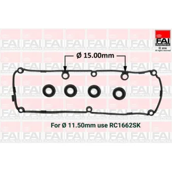 Joint de cache culbuteurs FAI AutoParts RC1663SK pour MAGIRUS-DEUTZ D-Series 1.6 TDI 4motion - 105cv