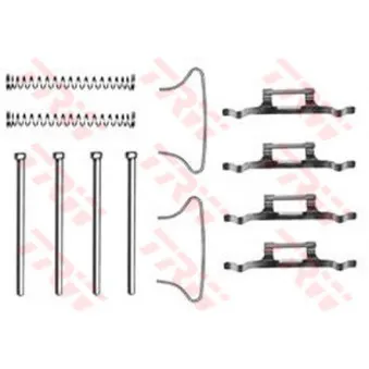 Kit d'accessoires, plaquette de frein à disque TRW PFK135