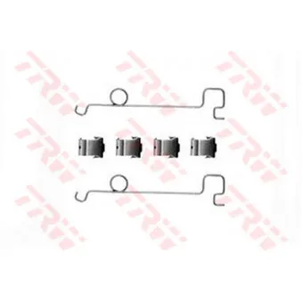 Kit d'accessoires, plaquette de frein à disque TRW PFK163