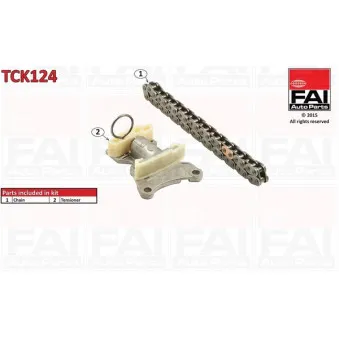 FAI AutoParts TCK124 - Kit de distribution par chaîne