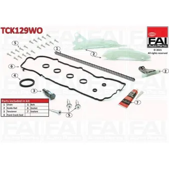 Kit de distribution par chaîne FAI AutoParts TCK129WO