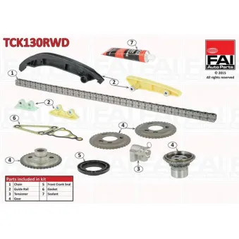 FAI AutoParts TCK130RWD - Kit de distribution par chaîne