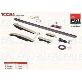 FAI AutoParts TCK154 - Kit de distribution par chaîne