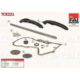Kit de distribution par chaîne FAI AutoParts TCK221