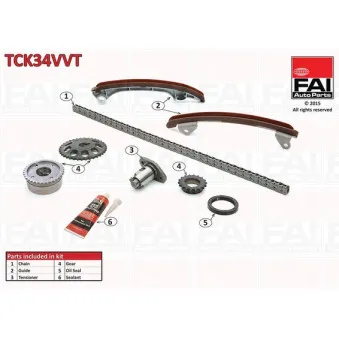 Kit de distribution par chaîne FAI AutoParts TCK34VVT