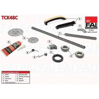 FAI AutoParts TCK48C - Kit de distribution par chaîne