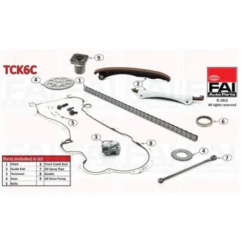 FAI AutoParts TCK6C - Kit de distribution par chaîne