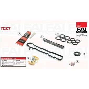 Kit de distribution par chaîne FAI AutoParts TCK7