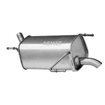 Silencieux arrière ASMET 05.144 pour OPEL CORSA 1.0 - 60cv