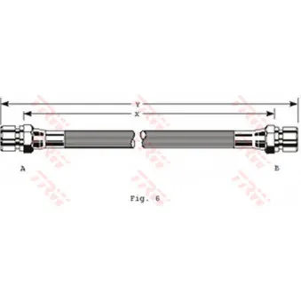 TRW PHA329 - Flexible de frein