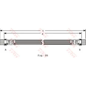 Flexible de frein TRW OEM 6025307607