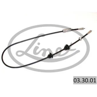 Câble flexible de commande de compteur LINEX 03.30.01 pour AUDI 80 1.6 GT - 100cv