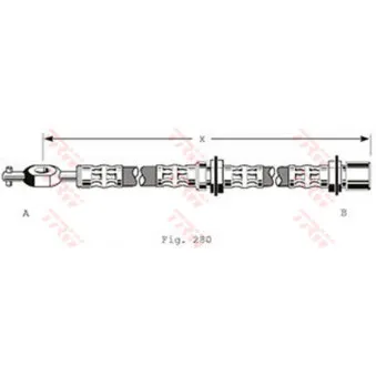 Flexible de frein TRW PHD184