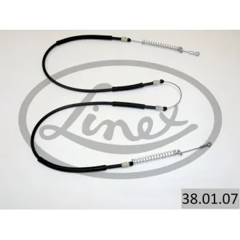 Tirette à câble, frein de stationnement LINEX 38.01.07