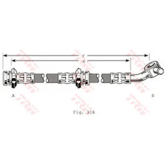 Flexible de frein TRW PHD210