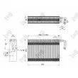 ABAKUS 004-020-0001 - Évaporateur climatisation