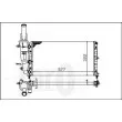 ABAKUS 016-017-0012 - Radiateur, refroidissement du moteur