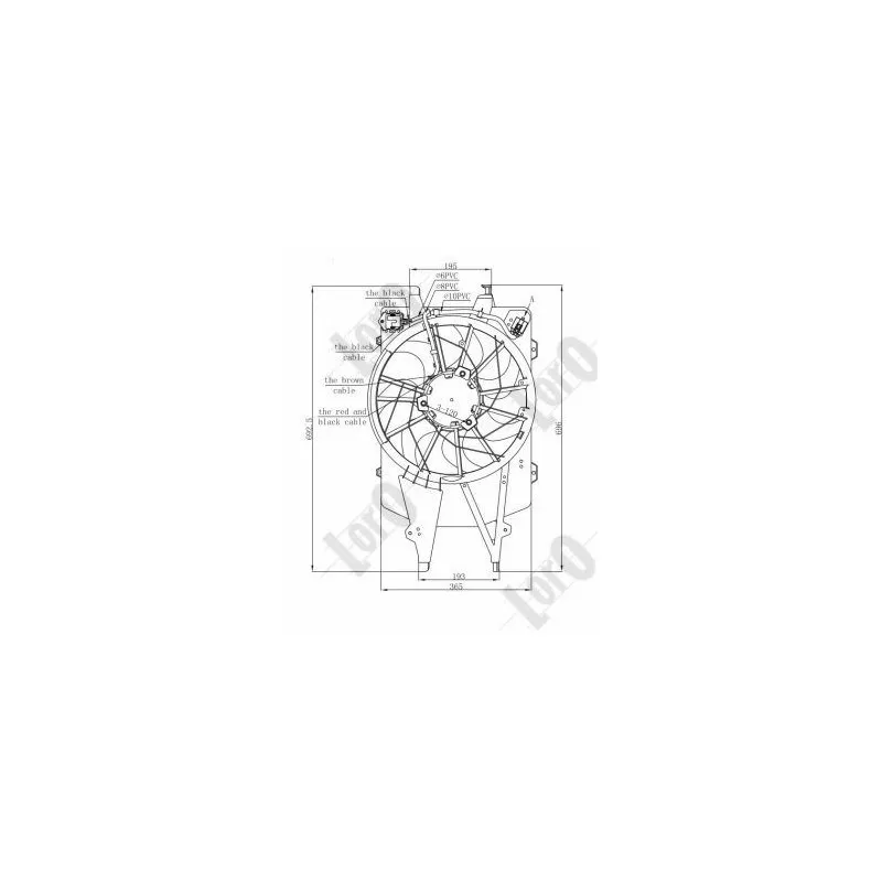 Ventilateur, refroidissement du moteur ABAKUS 017-014-0001 - Visuel 2