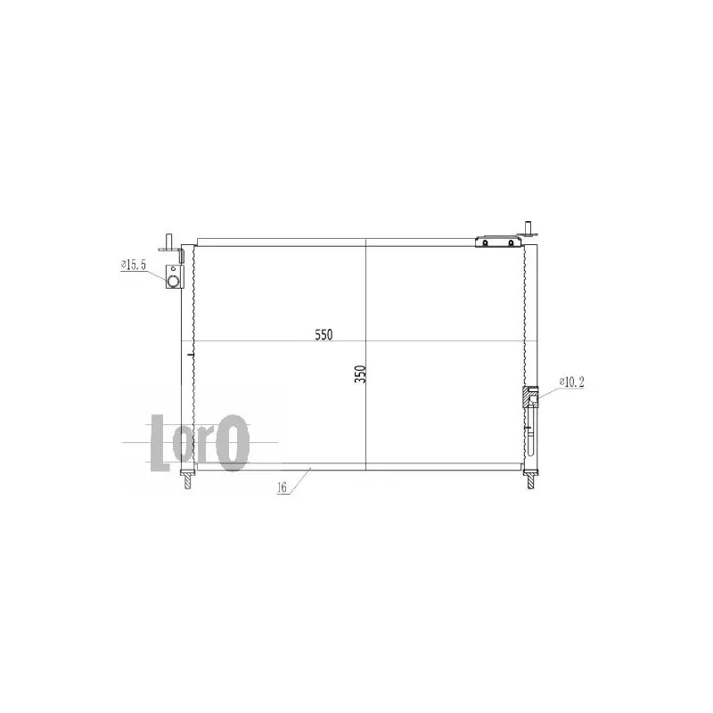 Condenseur, climatisation ABAKUS 018-016-0027 - Visuel 1