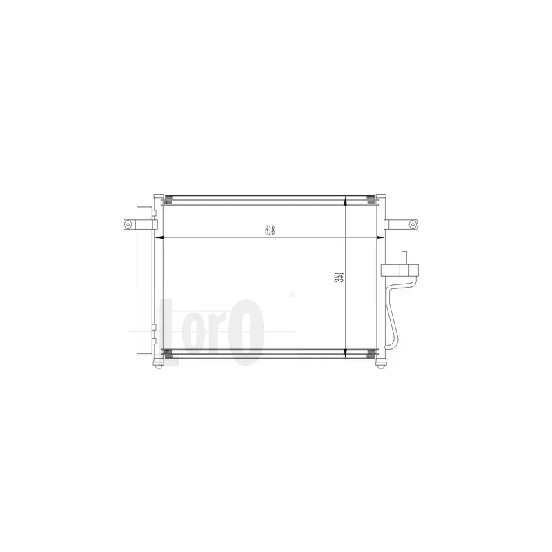 Condenseur, climatisation ABAKUS 019-016-0007 - Visuel 2