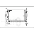 ABAKUS 022-017-0002 - Radiateur, refroidissement du moteur