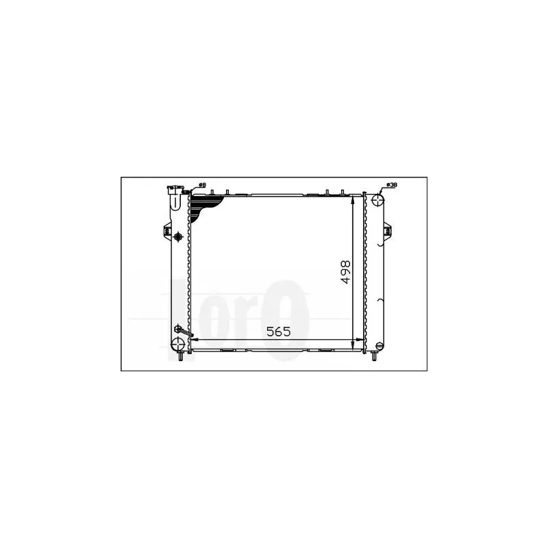 Radiateur, refroidissement du moteur ABAKUS 023-017-0002 - Visuel 2