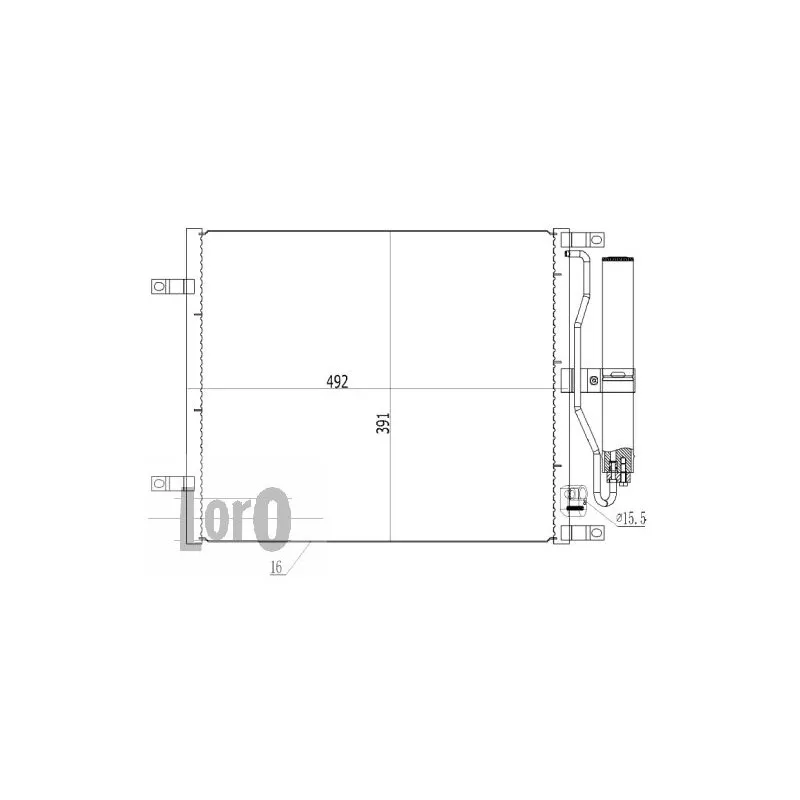 Condenseur, climatisation ABAKUS 035-016-0032 - Visuel 2
