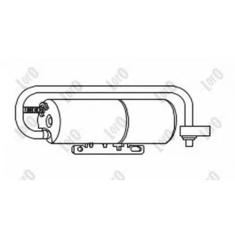 Filtre déshydratant, climatisation ABAKUS OEM 1848044