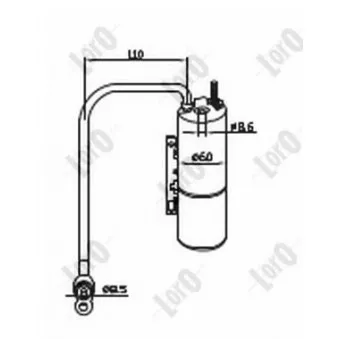 Filtre déshydratant, climatisation ABAKUS 037-021-0012