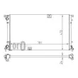 ABAKUS 042-017-0027 - Radiateur, refroidissement du moteur