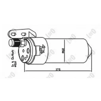 Filtre déshydratant, climatisation DELPHI TSP0175256