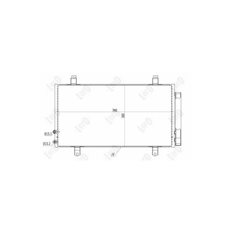 Condenseur, climatisation ABAKUS 051-016-0040 - Visuel 2