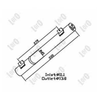 Filtre déshydratant, climatisation ABAKUS 054-021-0005