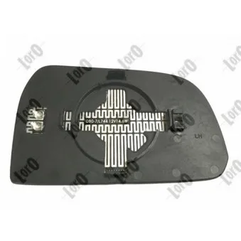 Verre de rétroviseur, rétroviseur extérieur ABAKUS 1507G01