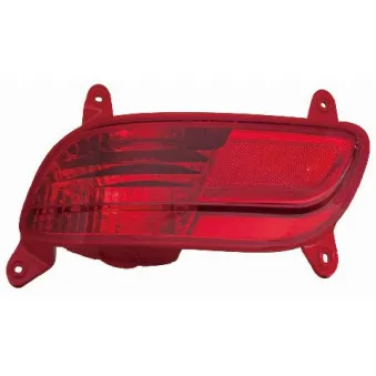 Feu antibrouillard arrière ABAKUS 323-4001R-LD-UE pour CITROEN XSARA 1.25 CVVT - 86cv