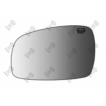 Verre de rétroviseur, rétroviseur extérieur ABAKUS 3703G01