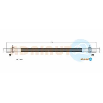 ADRIAUTO 08.1200 - Flexible de frein