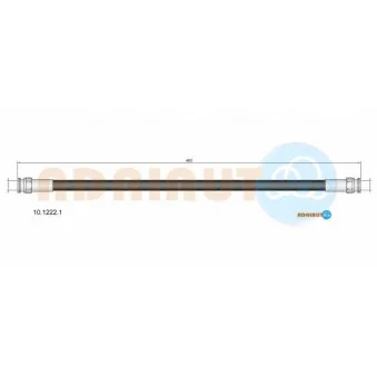 ADRIAUTO 10.1222.1 - Flexible de frein arrière droit