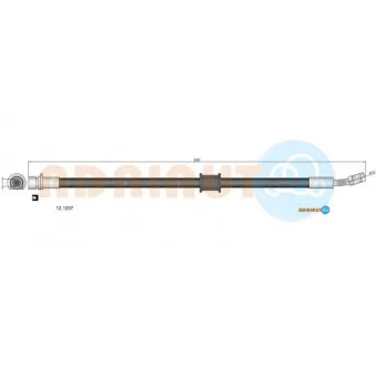 ADRIAUTO 12.1207 - Flexible de frein avant droit