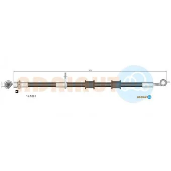 ADRIAUTO 12.1261 - Flexible de frein avant gauche
