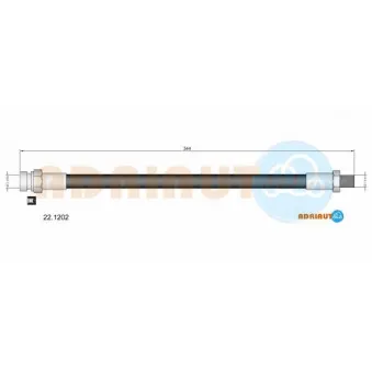 ADRIAUTO 22.1202 - Flexible de frein