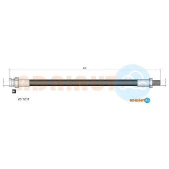 ADRIAUTO 28.1231 - Flexible de frein
