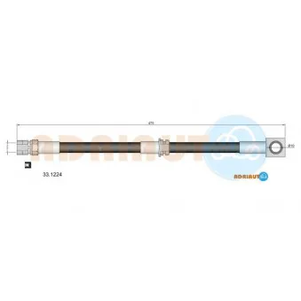 ADRIAUTO 33.1224 - Flexible de frein