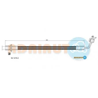 ADRIAUTO 52.1219.2 - Flexible de frein avant droit